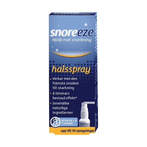 Snoreeze Halsspray för hjälp mot snarkning.