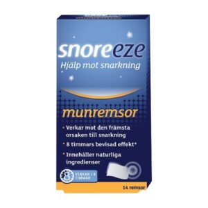 Snoreeze Munremsor för hjälp mot snarkning och oljud.